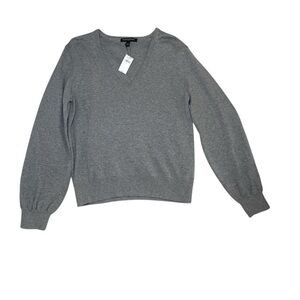 Banana Republic grey Forever V-neck sweater sz M